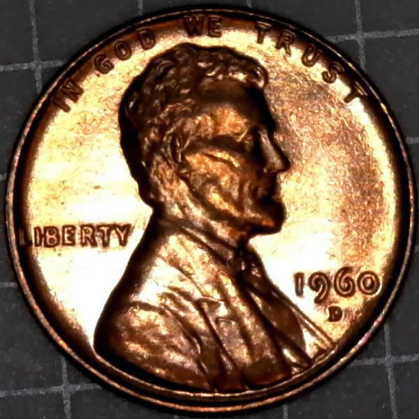 1960-D-Lincoln-Memorial-Cents-Tilted-Die-Clash-From-2nd-OBW-BU-Ebay-Roll
